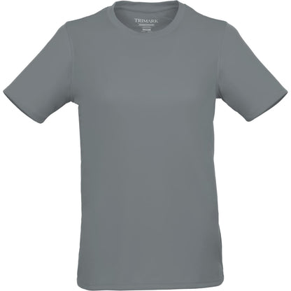 Front View of Grey DARA SS Tech Tee - Women's plain