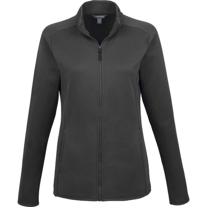 Front View of Grey TELICA Brush Back Fleece Jacket - Women's plain