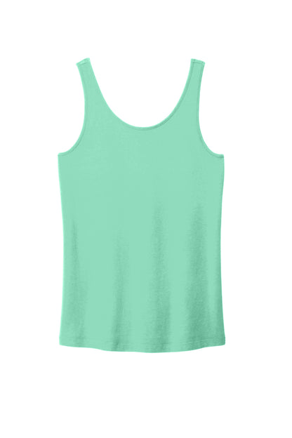 Front View of Jadeite Port & Company Women's Beach Wash Garment-Dyed Tank LPC099TT
