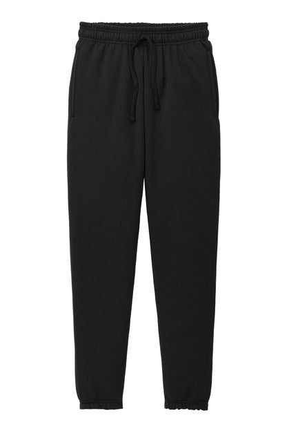 Front View of JetBlack Port & Company Core Fleece Sweatpant PC78SP