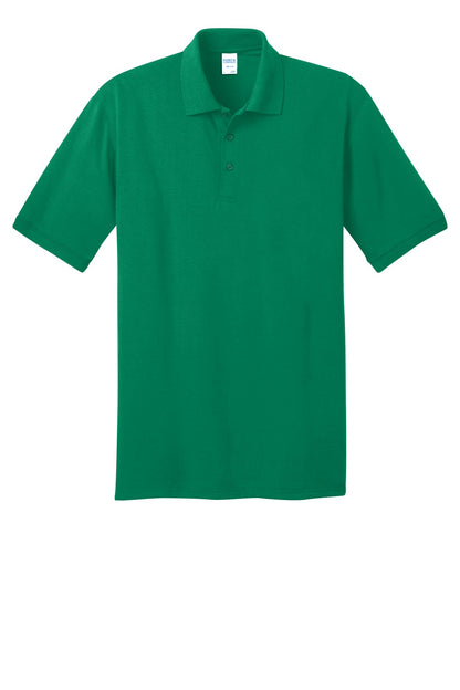 Front View of Kelly Port & Company Tall Core Blend Jersey Knit Polo. KP55T