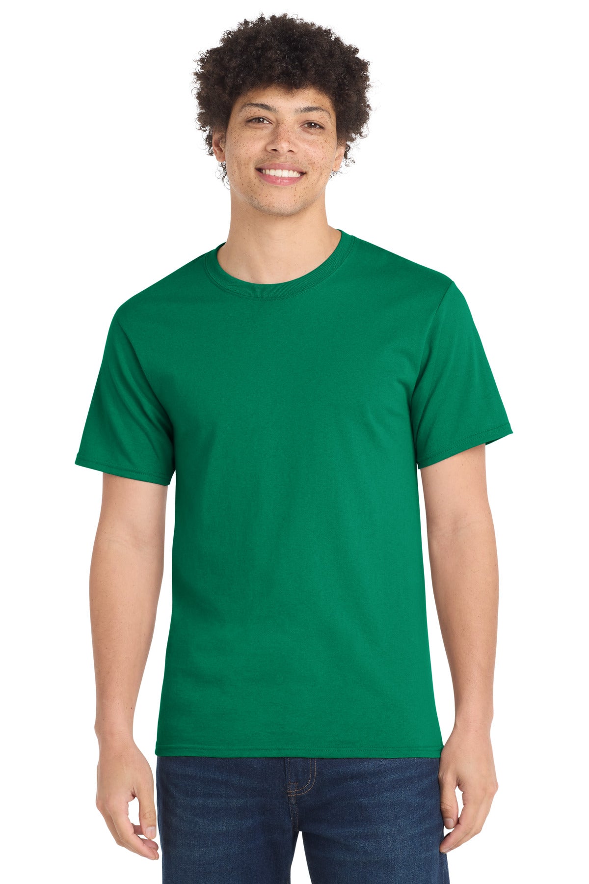 Front View of Kelly Port & Company Tall Essential Tee. PC61T