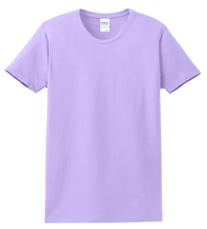 Front View of Lavender Port & Company Women's Essential Tee. LPC61