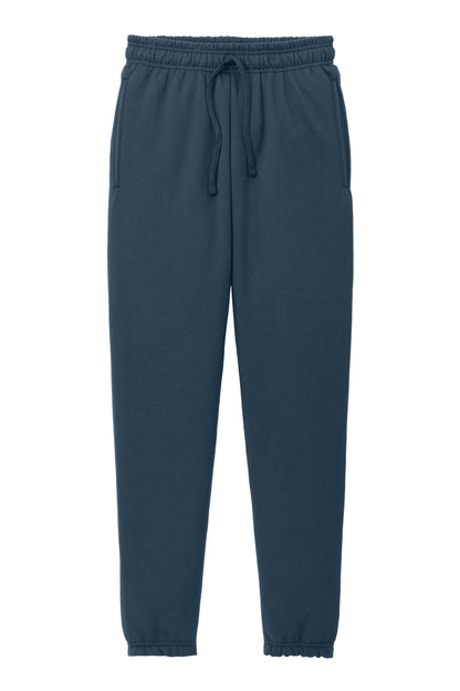 Front View of Navy Port & Company Core Fleece Sweatpant PC78SP