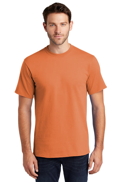 Front View of Orange Sherbet Port & Company Tall Essential Tee. PC61T