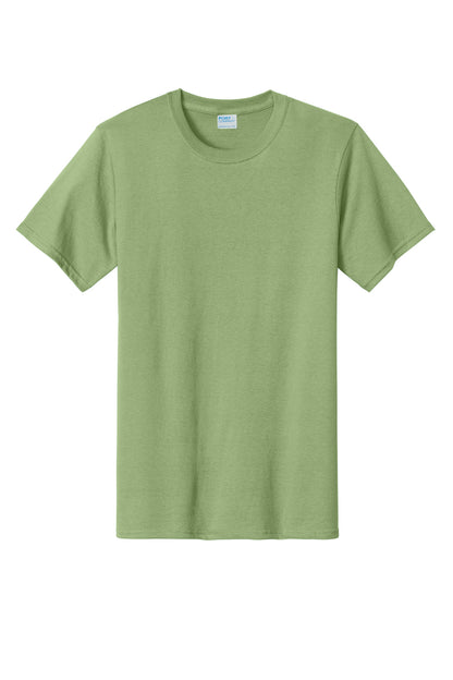 Front View of Pistachio Port & Company Tall Essential Tee. PC61T