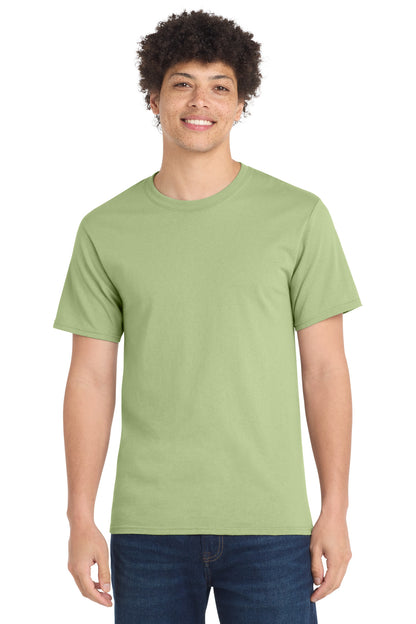 Front View of Pistachio Port & Company Tall Essential Tee. PC61T