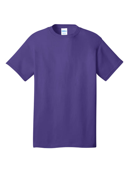 Front View of Purple Port & Company Core Cotton DTG Tee PC54DTG