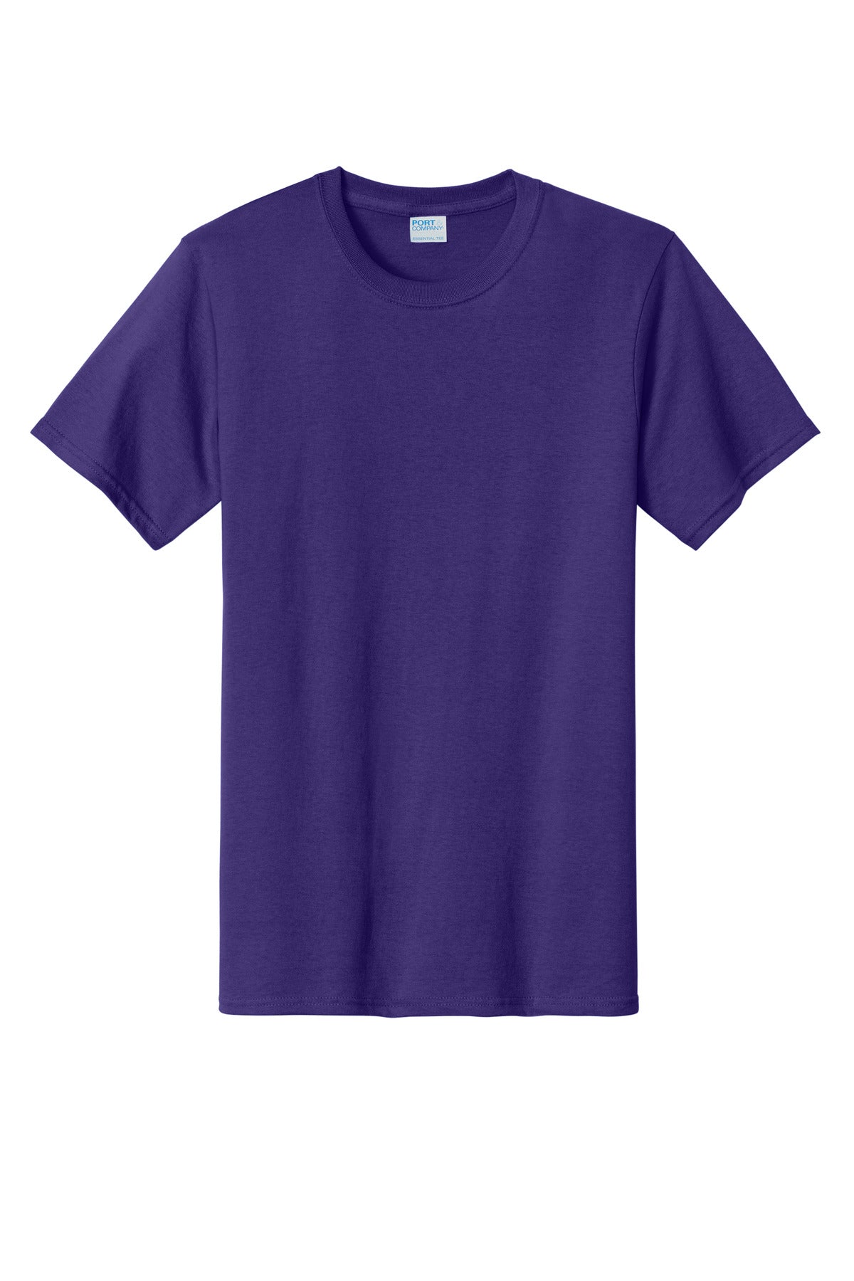 Front View of Purple Port & Company Tall Essential Tee. PC61T