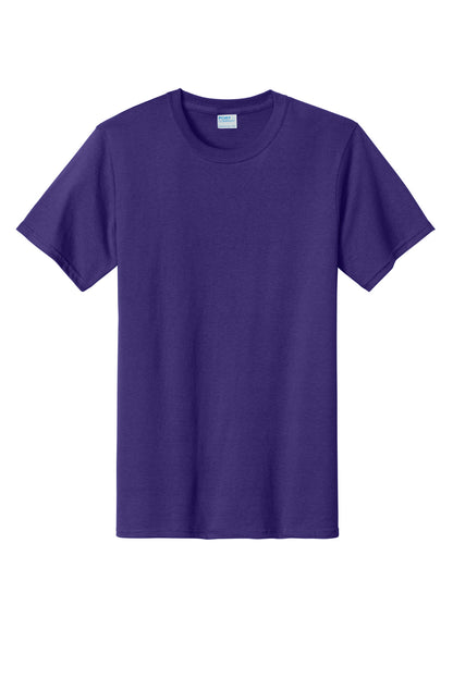 Front View of Purple Port & Company Tall Essential Tee. PC61T
