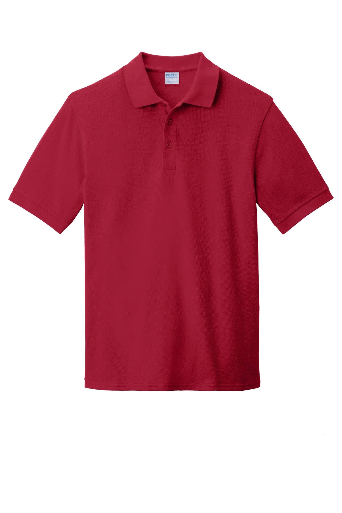 Front View of Red Port & Company Combed Ring Spun Pique Polo. KP1500
