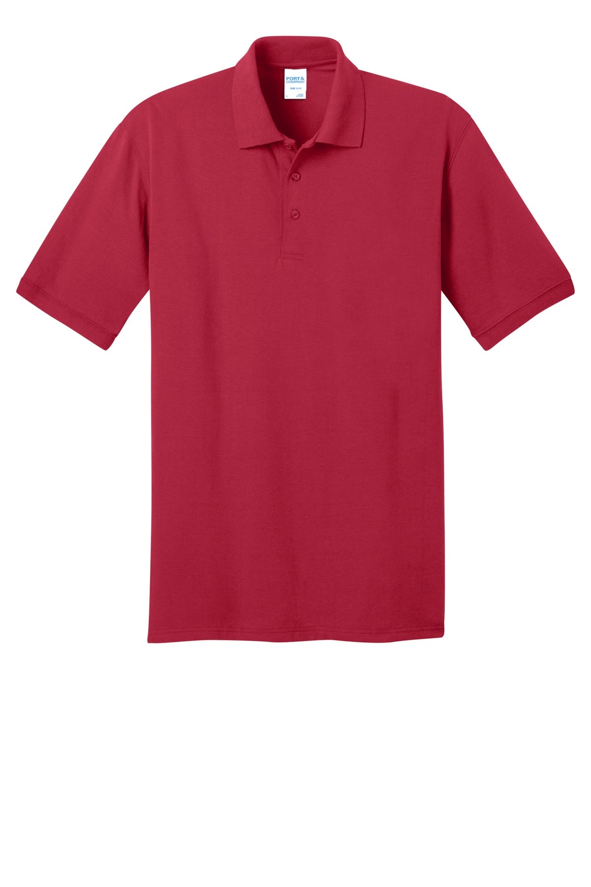 Front View of Red Port & Company Core Blend Jersey Knit Pocket Polo. KP55P