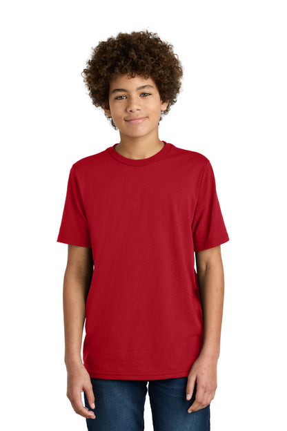 Front View of Red Port & Company Youth CVC Tee PC340Y