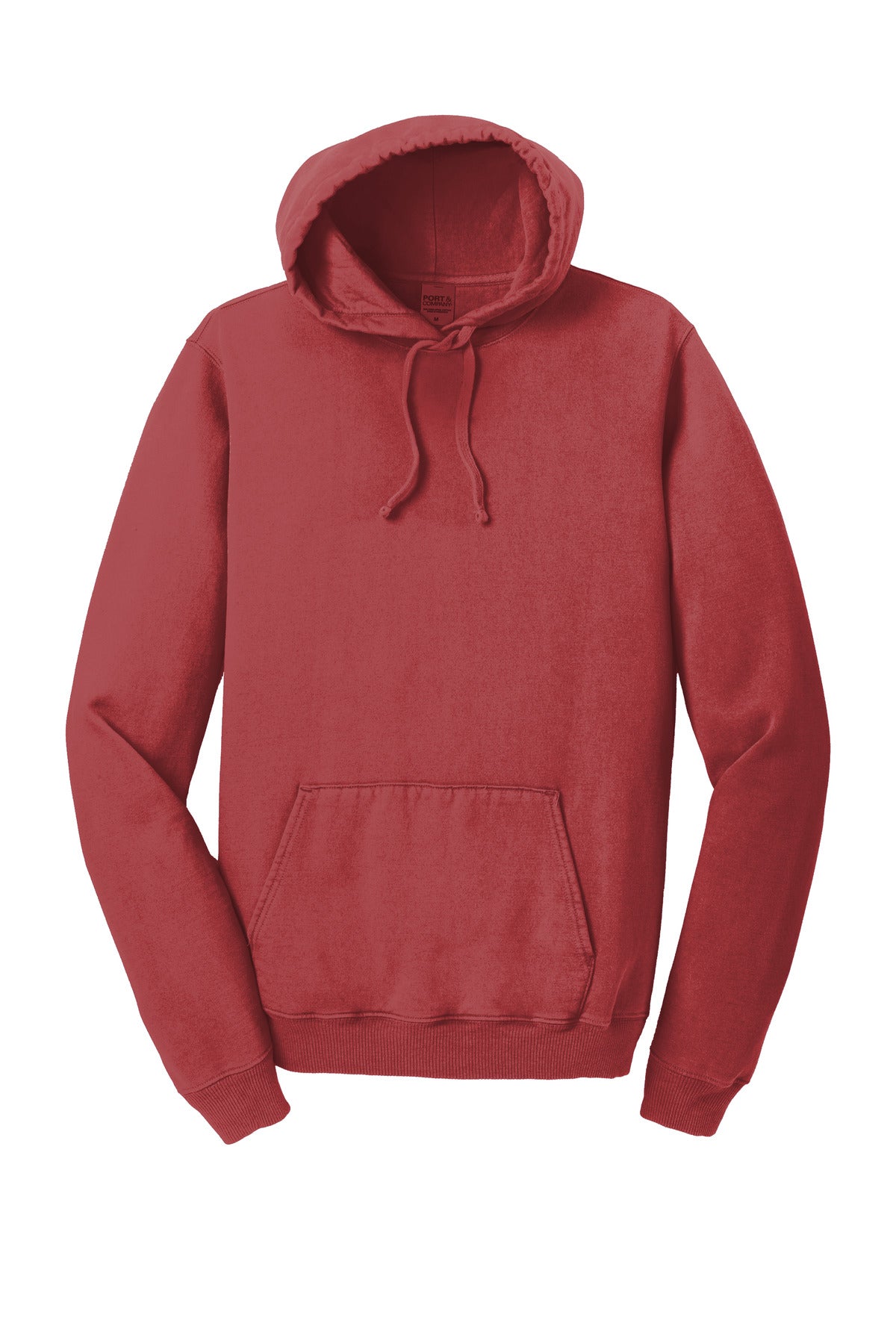 Front View of Redrock Port & Company Beach Wash Garment-Dyed Pullover Hooded Sweatshirt. PC098H