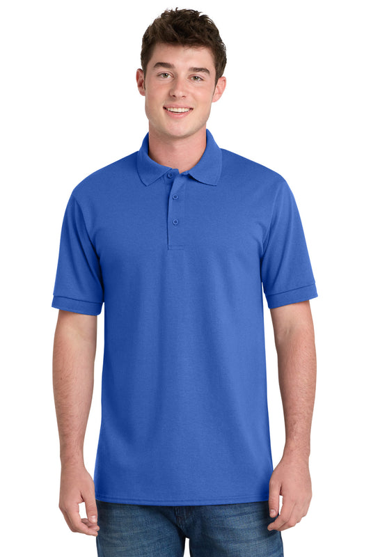 Front View of Royal Port & Company Tall Core Blend Jersey Knit Polo. KP55T