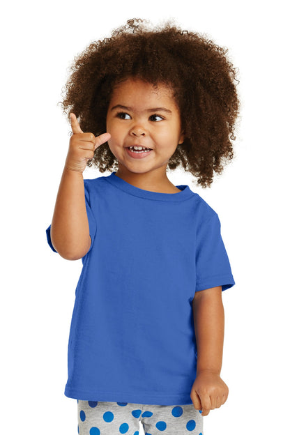 Front View of Royal Port & Company Toddler Core Cotton Tee. CAR54T