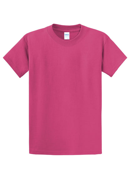 Front View of Sangria Port & Company Tall Essential Tee. PC61T