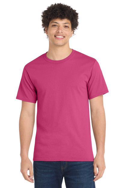 Front View of Sangria Port & Company Tall Essential Tee. PC61T