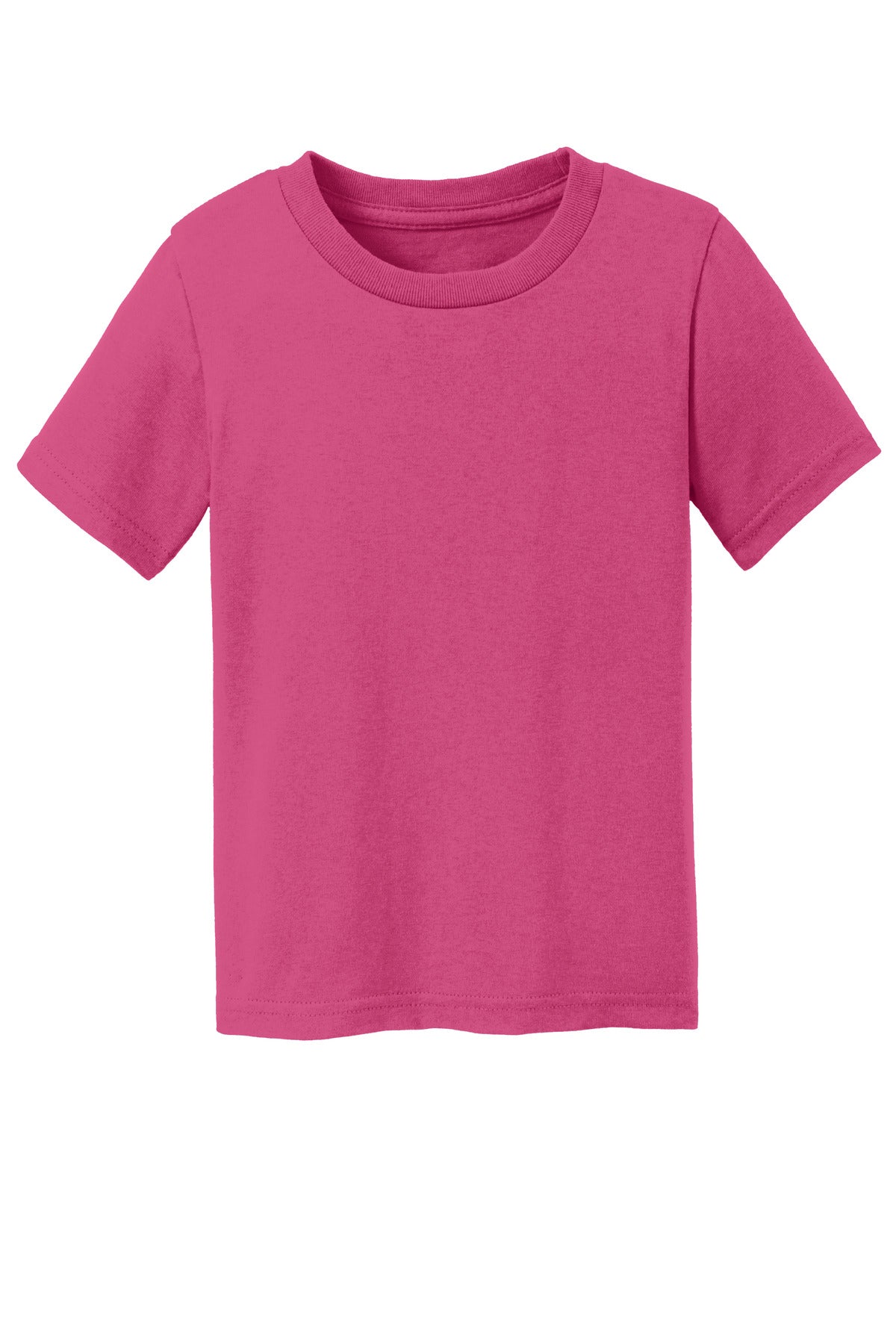 Front View of Sangria Port & Company Toddler Core Cotton Tee. CAR54T