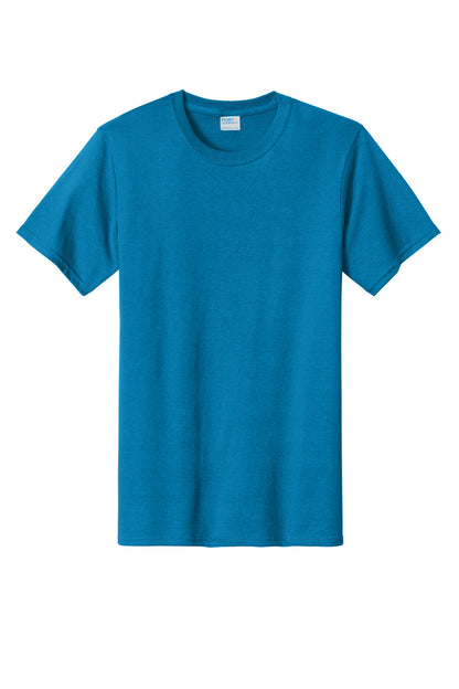 Front View of Sapphire Port & Company Tall Essential Tee. PC61T