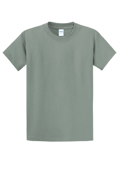 Front View of Stonewshd Grn Port & Company Tall Essential Tee. PC61T