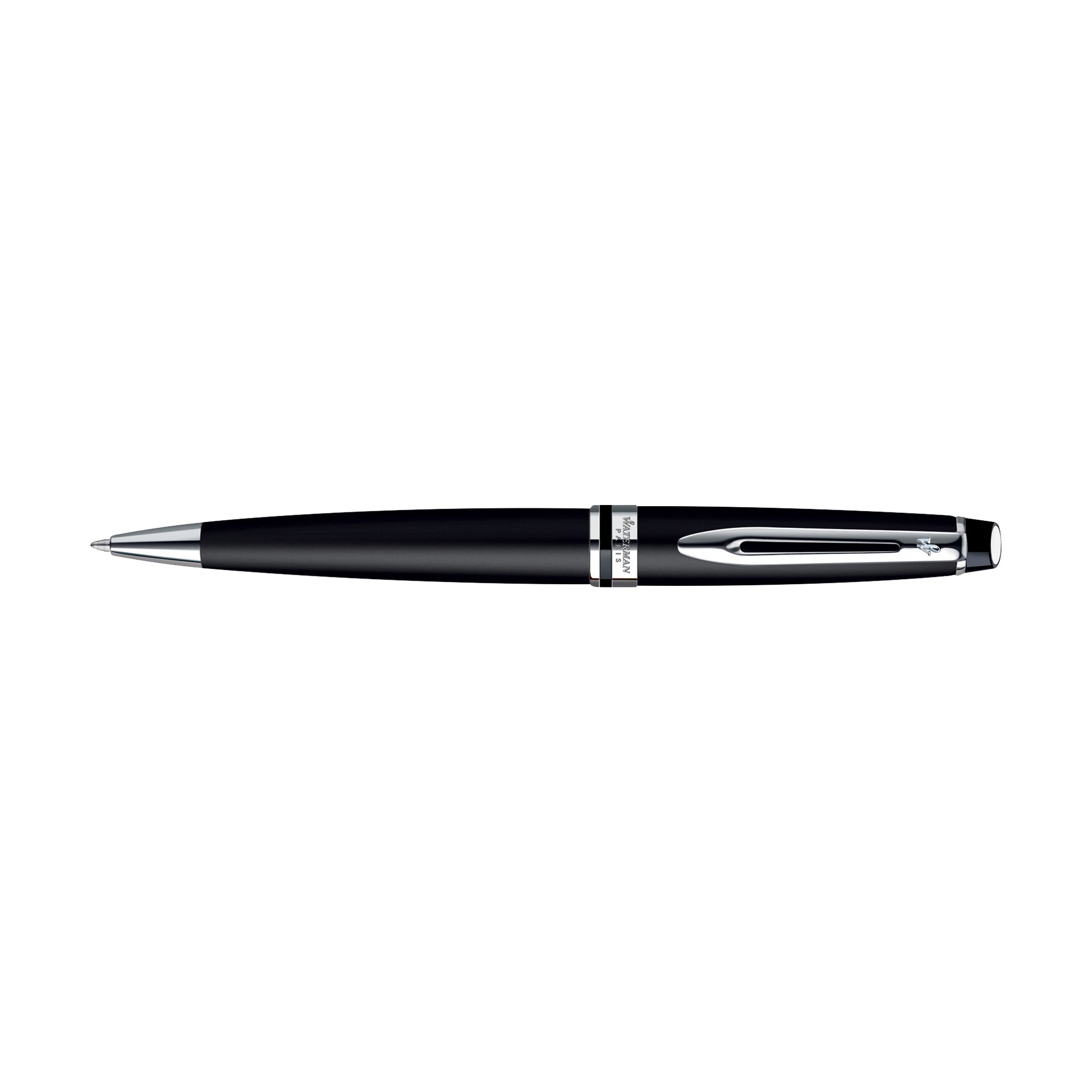 Black Matte - Silver Trim Waterman Expert Ballpoint - Matte
