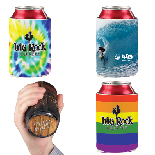 Rainbow Full Color Foam Can Cooler