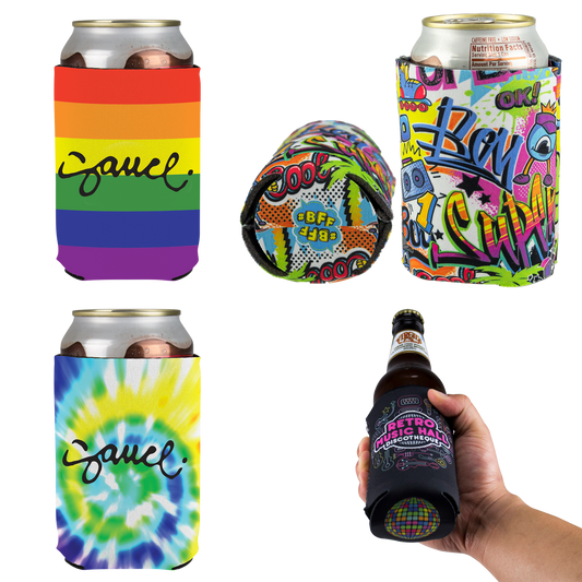 Rainbow Full Color Neoprene Can Holder