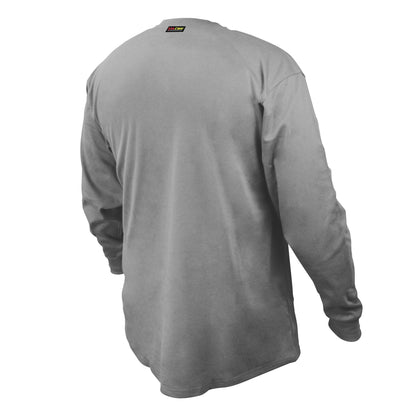 FRS-002 VolCore® Long Sleeve Cotton Henley FR Shirt - Gray - Size 2X