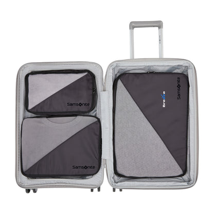 Black Samsonite 3 Piece Compression Packing Cube Set