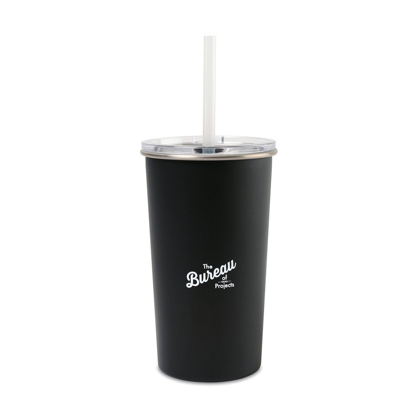 Black Arlo Classics Stainless Steel Tumbler with Straw - 20 Oz.