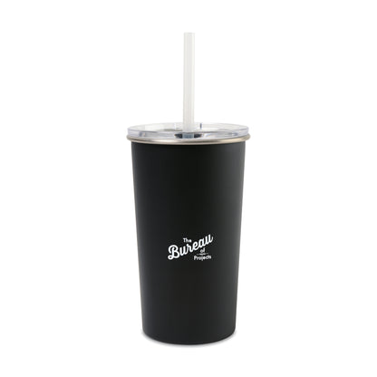 Black Arlo Classics Stainless Steel Tumbler with Straw - 20 Oz.