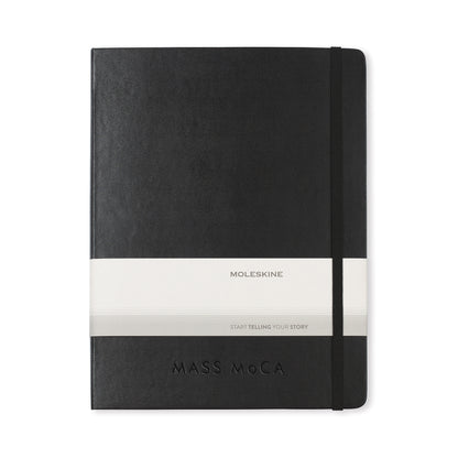 Black Moleskine® Hard Cover X-Large Double Layout Notebook