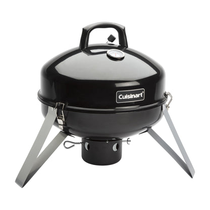 Black Cuisinart Outdoors® Vertical 16” Charcoal Smoker