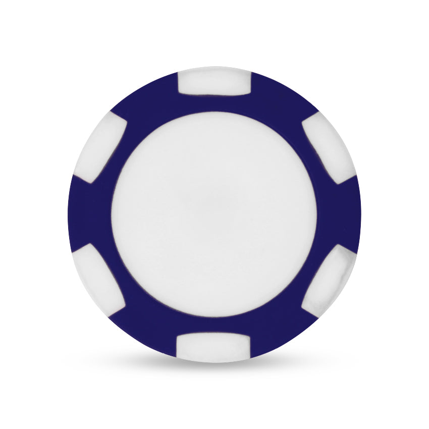 Navy/White Ahead Poker Chip with Ball Marker