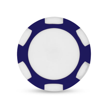Navy/White Ahead Poker Chip with Ball Marker
