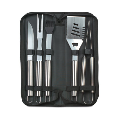 Black Grill Master BBQ Tool Set