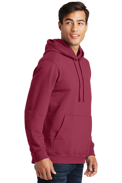 Garnet Port & Company Fan Favorite Fleece Pullover Hooded Sweatshirt. PC850H