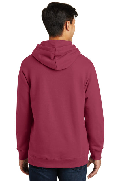 Garnet Port & Company Fan Favorite Fleece Pullover Hooded Sweatshirt. PC850H