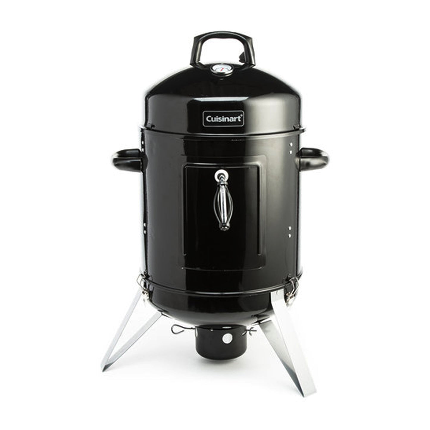 Black Cuisinart Outdoors® Vertical 16” Charcoal Smoker