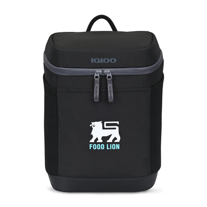 Black Igloo® Day Chiller Backpack 12 Can Soft Cooler