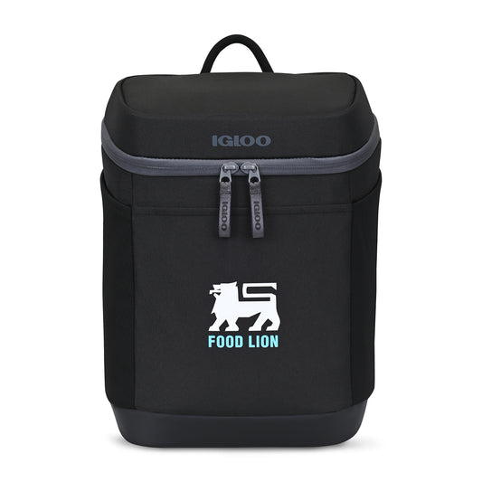 Black Igloo® Day Chiller Backpack 12 Can Soft Cooler
