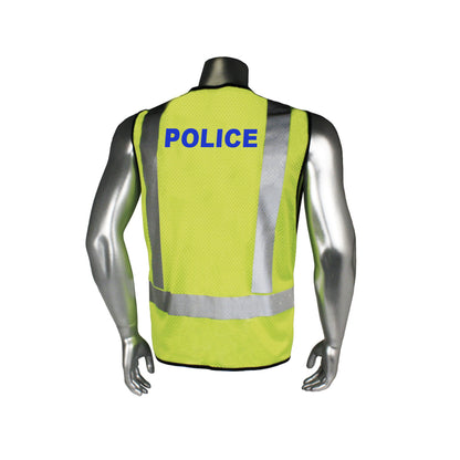 LHV-5-PC-ZR Class 2 Breakaway Vest - EMS - Black Trim - Green - Size 2X-4X