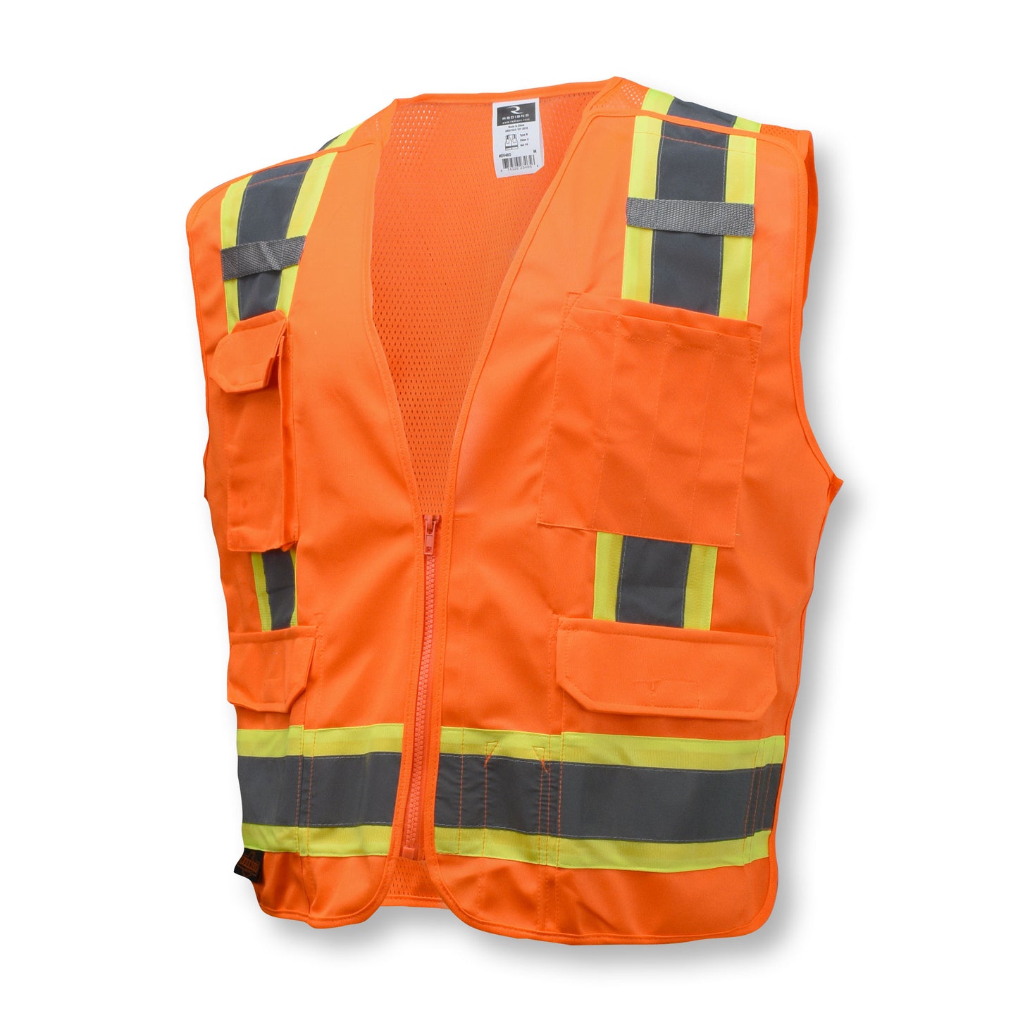 SV46 Surveyor Type R Class 2 Breakaway Two Tone Safety Vest - Orange - Size XL