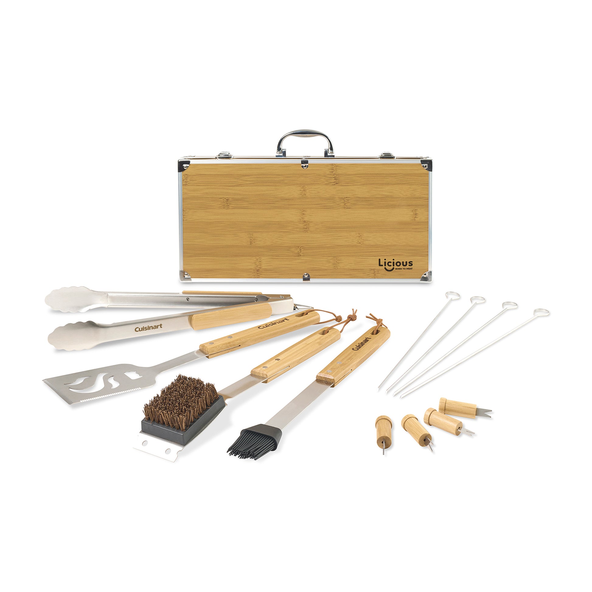 Bamboo Cuisinart Outdoors® Bamboo 13 PC Grill Tool Set