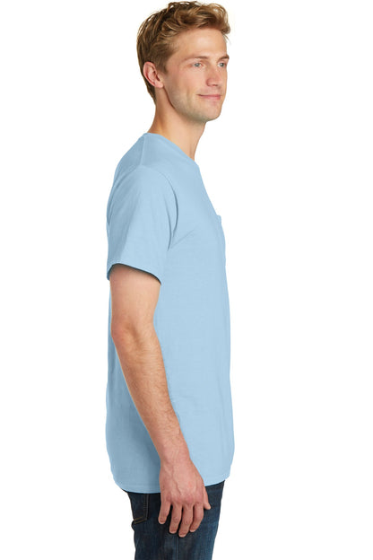 Glacier Port & Company Beach Wash Garment-Dyed Pocket Tee. PC099P
