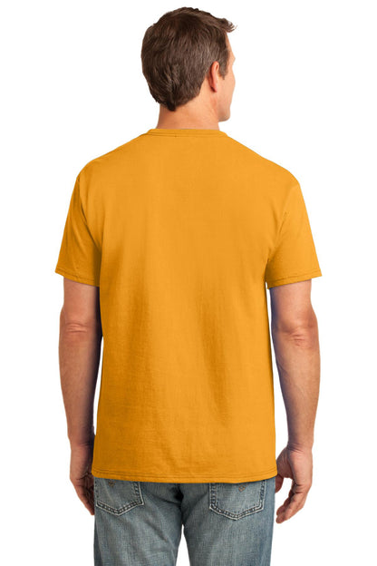 Gold Port & Company Core Cotton Pocket Tee. PC54P