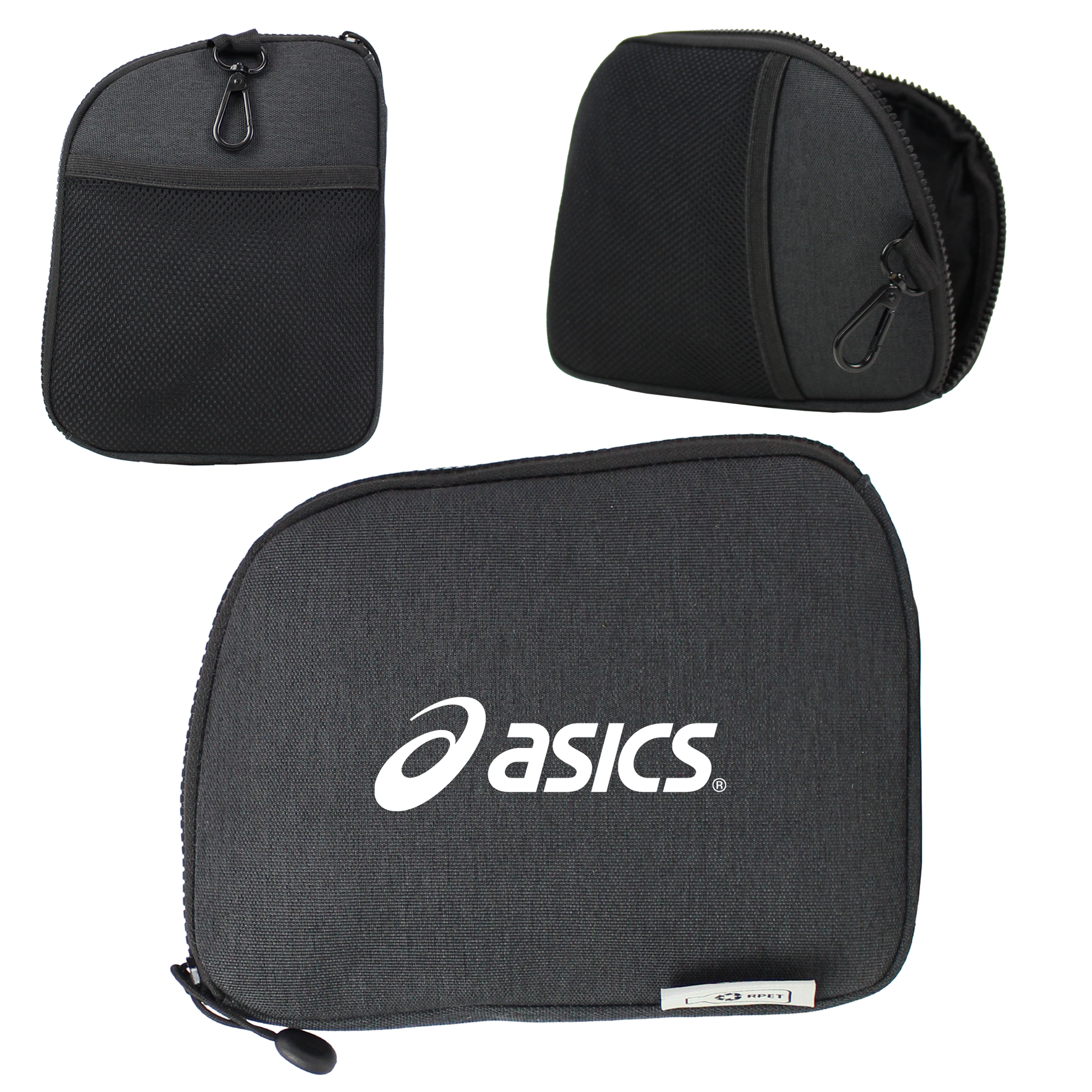 Dark Grey Golf Accessory Recycled RPET Valuables Pouch