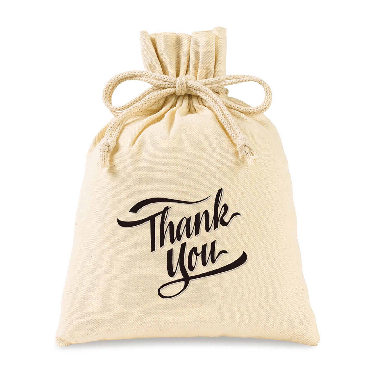 Natural Canvas Drawstring Gift Bag- Medium