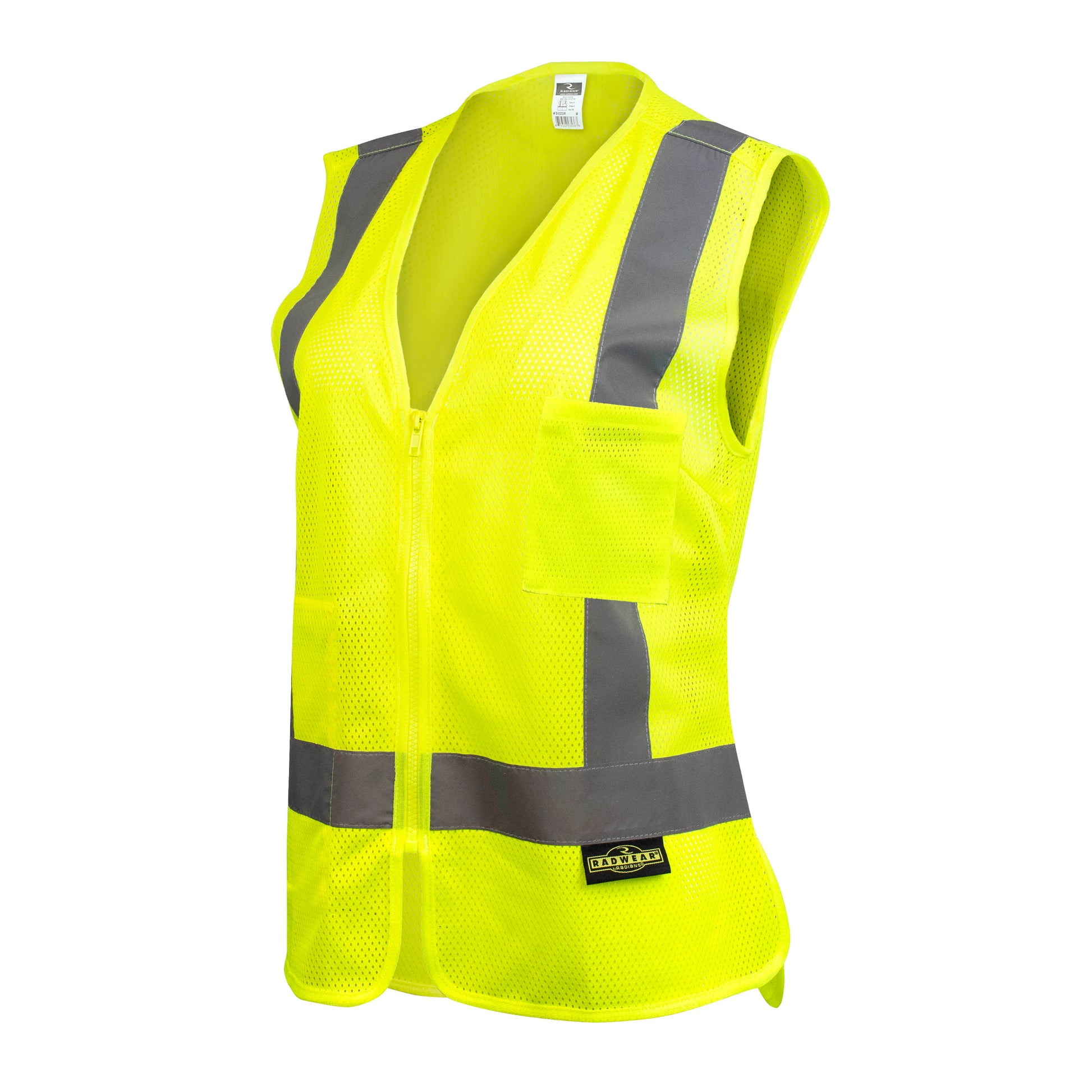 SV2ZW Women's Economy 2 Pocket Vest - Hi-Vis Green - Size XL